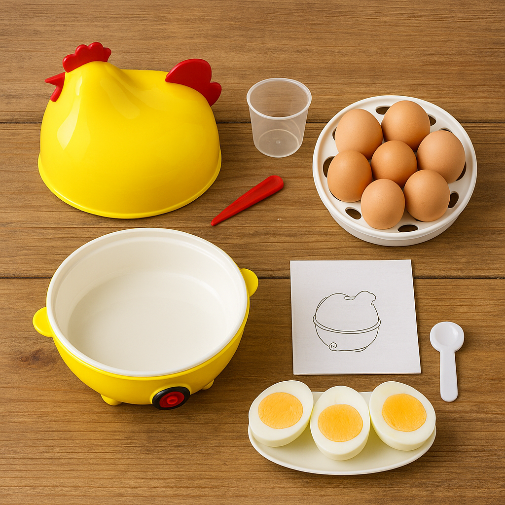 Olla Huevos Eléctrica Gallina Amarilla