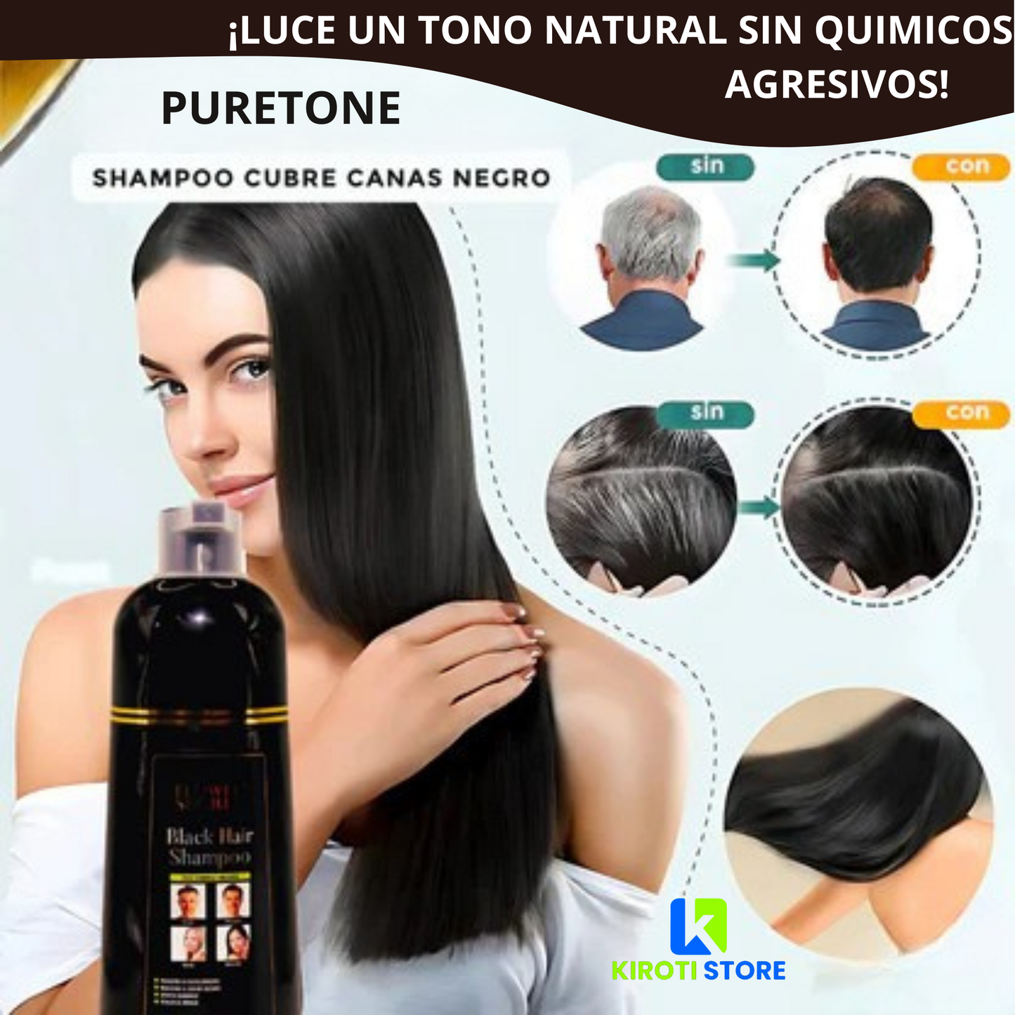 SHAMPOO PINTA CANAS FLOWER SECRET 400 ML PURETONE