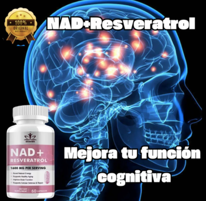 NAD+RESVERATROL 60 CAPSULAS