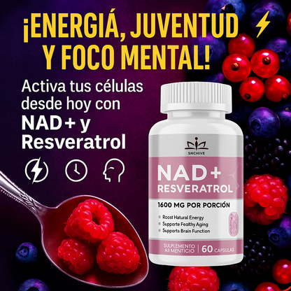 NAD+RESVERATROL 60 CAPSULAS