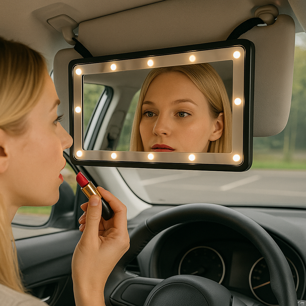 CarGlam™ - Espejo LED con Luz para Auto