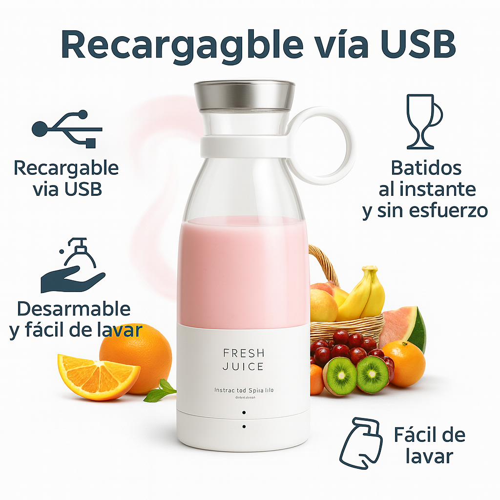 SmoothSip™ - Batidora Portátil Juice