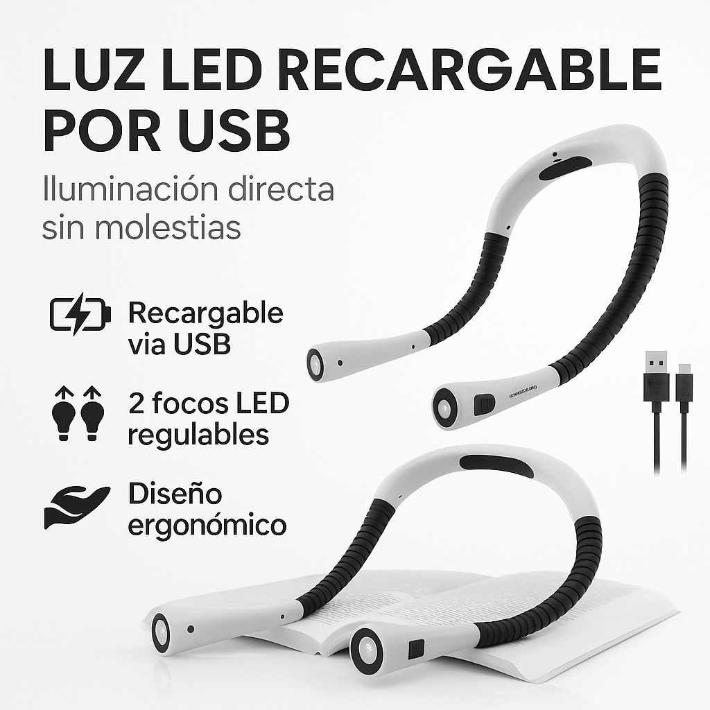 Luz de lectura manos libres – NeckBright™