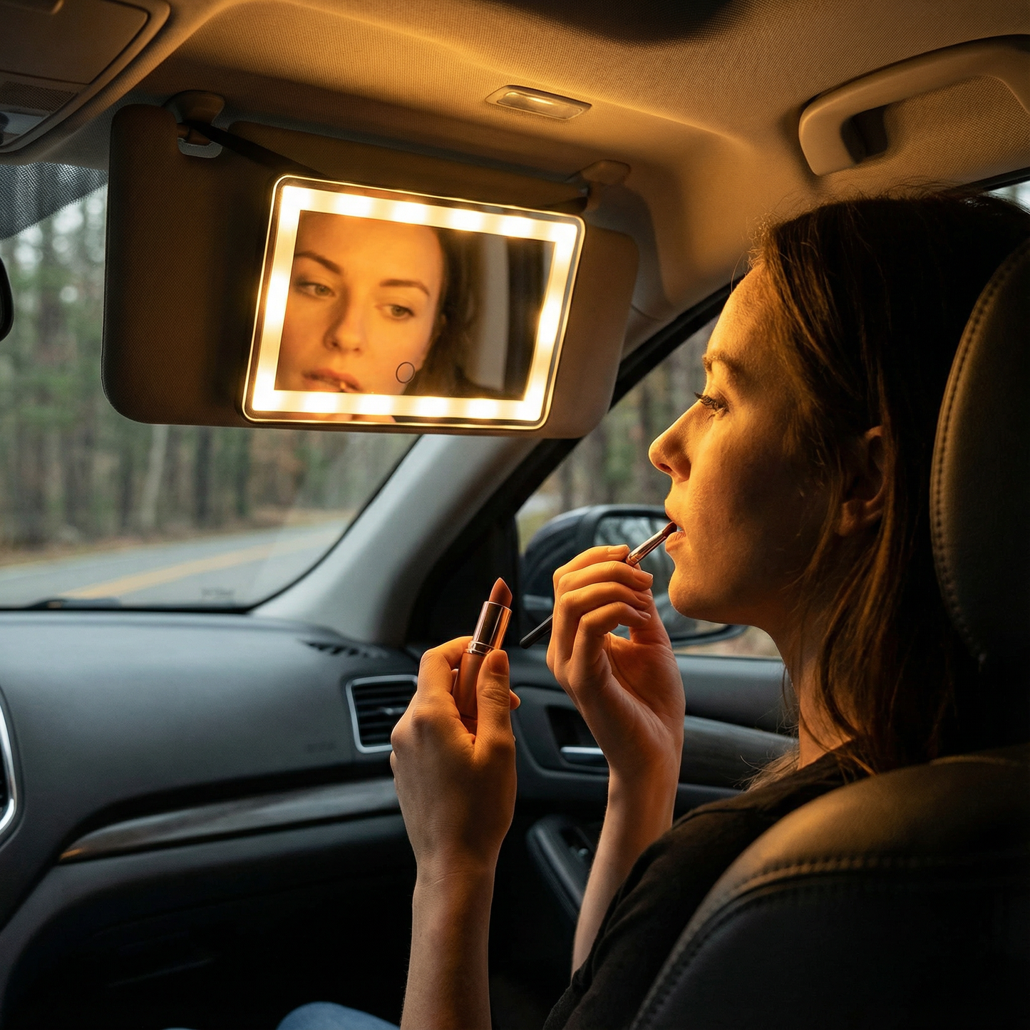 CarGlam™ - Espejo LED con Luz para Auto